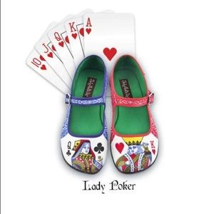 Hot Chocolate Lady Poker Mary Jane Flats